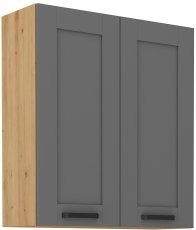 Gornji element Luna - dustgrey/artisan hrast - 80 cm G-90 2F