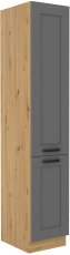 Visoki element za ugradbenu pećnicu Luna - dustgrey/artisan hrast - 40 cm DK-210 2F