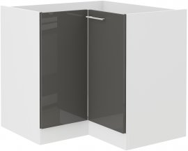 Donji kutni element Lara - siva - 90x90 cm ND 2F BB
