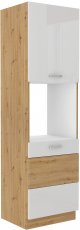 Visoki element za ugradbenu pećnicu HG - artisan hrast/bijela - 60 cm DP-210 2F