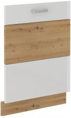 Vrata za ugradbenu perilicu suđa HG - artisan hrast/bijela - ZM 71,3x59,6 cm