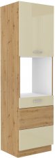 Visoki element za ugradbenu pećnicu HG - artisan hrast/krem - 60 cm DP-210 2F