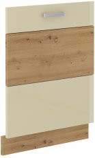 Vrata za ugradbenu perilicu suđa HG - artisan hrast/krem - ZM 71,3x59,6 cm