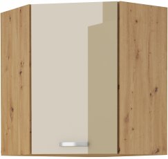 Gornji kutni element HG - artisan hrast/capuccino - 58x58 cm GN-72 1F