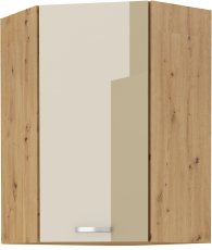 Gornji kutni element HG - artisan hrast/capuccino - 58x58 cm GN-90 1F