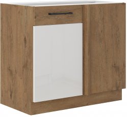 Donji kutni element Vigo - bijela sjaj - 105 cm D DOS BB