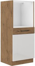 Ormar za ugradbenu pećnicu Vigo - bijela sjaj - 60 cm DP-145 1F BB
