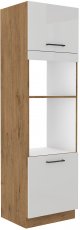 Visoki element za pećnicu i mikrovalnu pećnicu Vigo - bijela sjaj - 60 cm DPM-210 2F