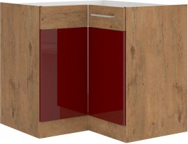 Donji kutni element Vigo HG - bordo - 89x89 cm DN 1F BB