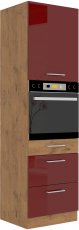 Visoki element za ugradbenu pećnicu Vigo HG - bordo - 60 cm DPS-210 3S 1F