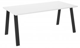 Blagovaonski stol Kleo - 185x90 cm - bijela