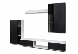 TV regal Salsa - crna/bijela
