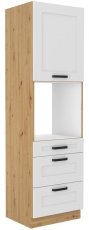 Visoki element za ugradbenu pećnicu Luna - bijela/artisan hrast - 60 cm DPS-210 3S 1F