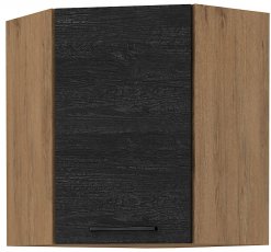 Stolarz Lempert - Kutni gornji element Vigo - tamno drvo - 60x60 cm GN-72 (45°) 1F