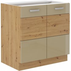 Stolarz Lempert - Donji element Artisan - cappuchino - 80 cm D 2F BB