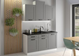 Kuhinja Luna 150 cm - dustgrey/bijela - 1 set