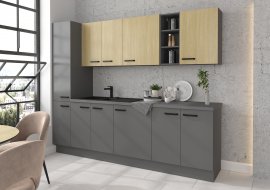 Kuhinja Scandi-Nessa 260 cm - 3 set