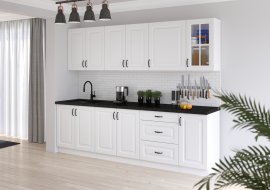 Kuhinja Stilo 260 cm - bijela - 4 set