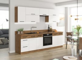 Kuhinja Vigo 260 cm - bijela - 3 set