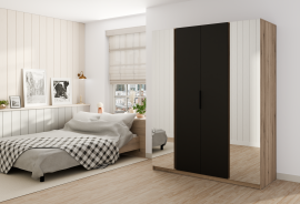Ormar Kaja 2 2F - evoke hrast/crna