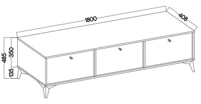 Stolarz Lempert - TV element Tokyo 1 - 313 - eukaliptus