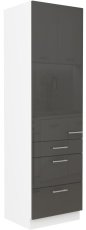 Visoki ormar Lara - siva - 60 cm DKS-210 3S 1F