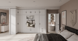 Modularni ormar Elena - bijeli - 2 sastava