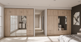 Modularni garderobni ormar Elena - hrast sonoma - 4 sastava
