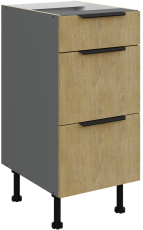 Donji ormarić Cremona - hrast/antracit - 40 D 3S BB