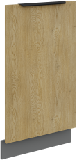 Vrata za ugradbenu perilicu posuđa Cremona - hrast/antracit - ZM 713x446