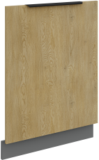 Vrata za ugradbenu perilicu posuđa Cremona - hrast/antracit - ZM 713x596