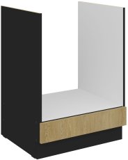 Donji ormarić za ugradbenu pećnicu Cremona - hrast/crna - 60 D GAZ BB