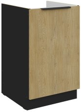 Donji ormarić Cremona - hrast/crna - 50 ZL 1F BB