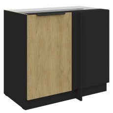 Donji ormarić Cremona - hrast/crna - 105 ND 1F BB