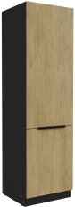Visoki ormar Cremona - hrast/crna - 60 DK-210 2F