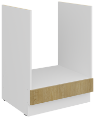 Donji ormarić za ugradbenu pećnicu Cremona - hrast/bijela - 60 D GAZ BB