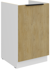 Donji ormarić Cremona - hrast/bijela - 50 ZL 1F BB