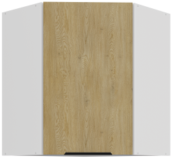 Gornji kutni ormar Cremona - hrast/bijela - 60x60 GN-72 1F (45°)