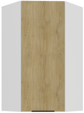 Gornji kutni ormar Cremona - hrast/bijela - 60x60 GN-108 1F (45°)