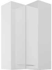 Gornji kutni ormarić Lara - bijeli sjaj - 60x60 GN-108 2F (90°) 