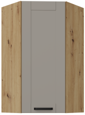 Gornji kutni ormar Luna - claygrey/hrast artisan - 60x60 GN-108 1F (45°)