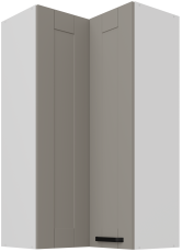 Gornji kutni ormar Luna - claygrey/bijel - 60x60 GN-108 2F (90°)