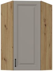 Gornji kutni ormarić Stilo - сlaygrey/hrast artisan - 60x60 GN-108 1F (45°)