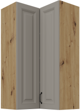 Gornji kutni ormar Stilo - сlaygrey/hrast artisan - 60x60 GN-108 2F (90°)