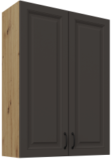 Gornji ormarić Stilo - siva/hrast artisan - 80 G-108 2F 