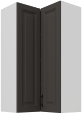 Gornji kutni ormarić Stilo - siva/bijela - 60x60 GN-108 2F (90°)