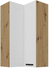 Gornji kutni ormar Luna - bijeli/artisan hrast - 60x60 GN-108 2F (90°)