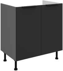 Donji ormarić Aria - crna/antracit - 80 ZL 2F BB