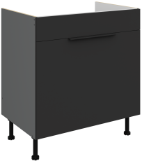 Donji ormarić Aria - crna/antracit - 80 ZL 1S BB