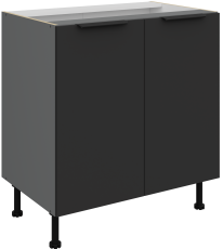 Donji ormarić Aria - crna/antracit - 80 D 2F BB